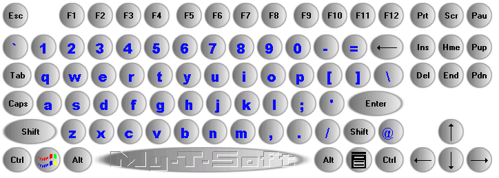 My-T-Soft 104 on screen keyboard with Edit using Customized Painting